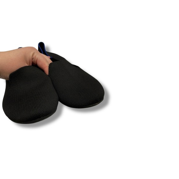 Rothy's The Loafer Flats Women's 8 Black Knit Slip On Sustainable Work Office - Picture 4 of 10